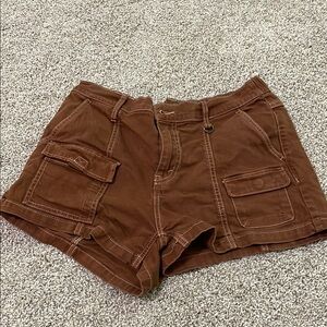 Wild Fable Brown Cargo Shorts Relaxed Fit